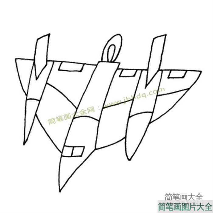 战斗机简笔画