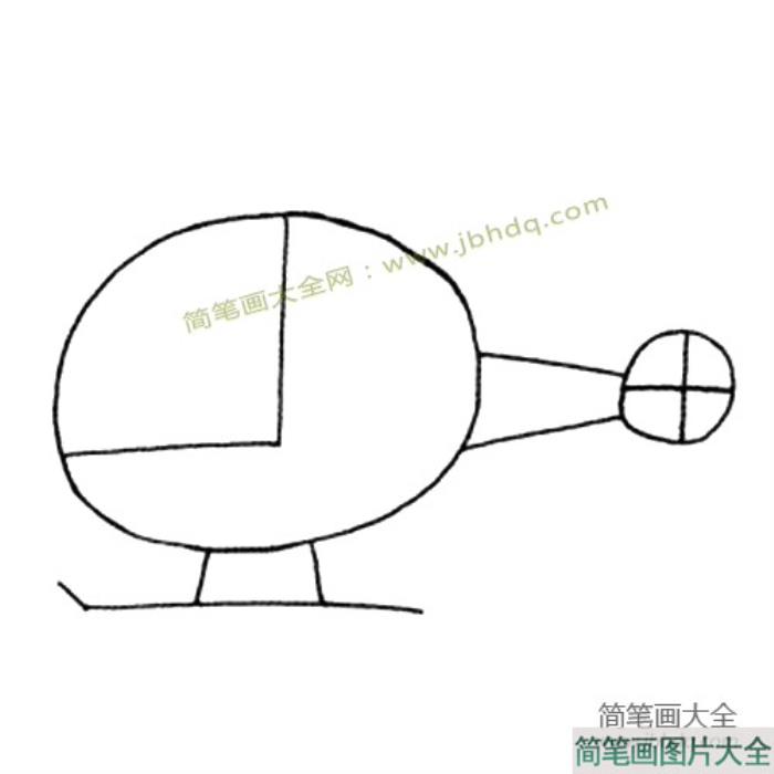 简单的直升机简笔画教程  第4张