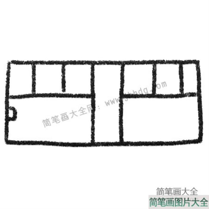 运用简单几何图形画公共汽车  第3张