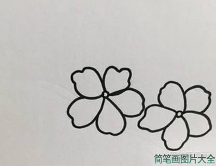 桃花简笔画怎么画简单又漂亮  第1张