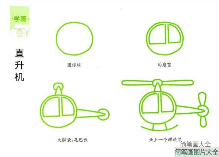 简单直升机的画法  第2张