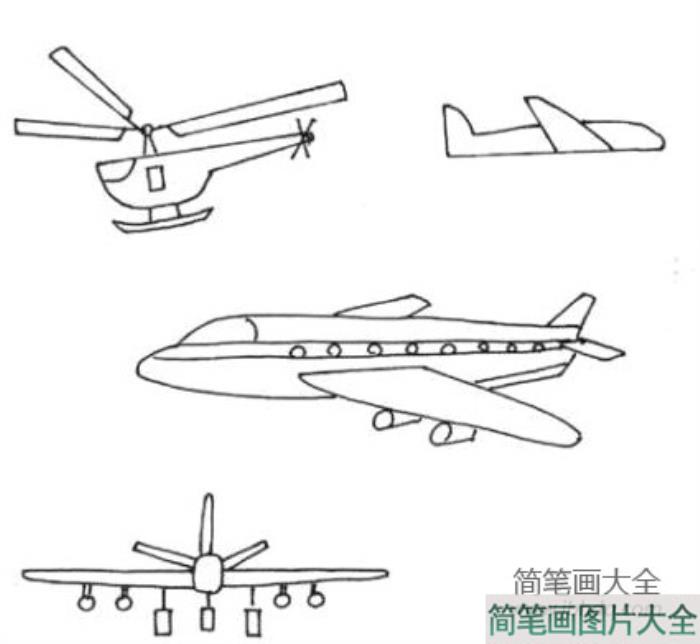 卡通航天飞机简笔画教程  第2张