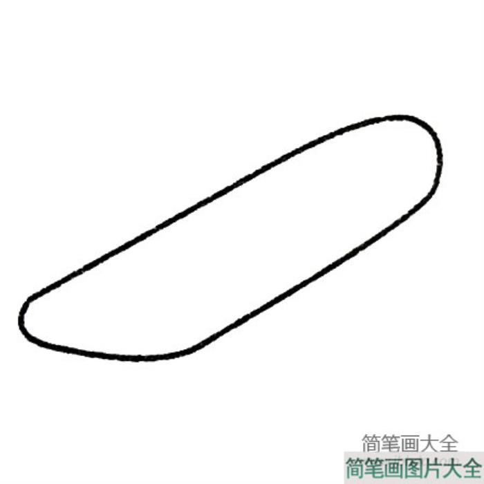 滑板简笔画大全及画法步骤