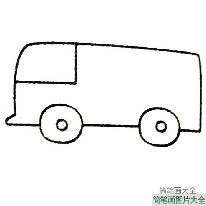 消防车简笔画大全及画法步骤  第2张