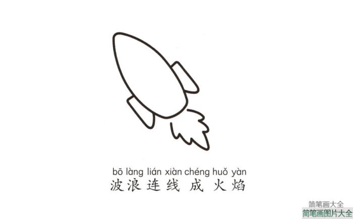 幼儿火箭绘画方法  第3张