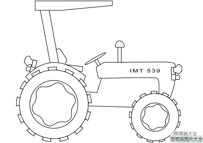 简单的拖拉机画法