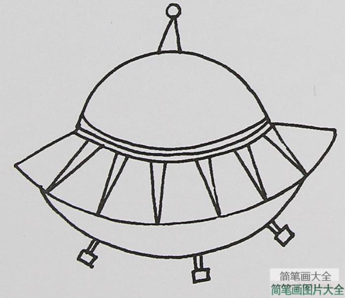 宇宙飞船简笔画图片大全  第3张