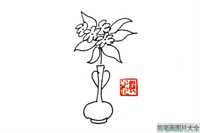 花瓶小花简笔画  第3张