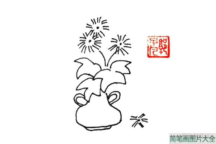 花瓶小花简笔画  第9张