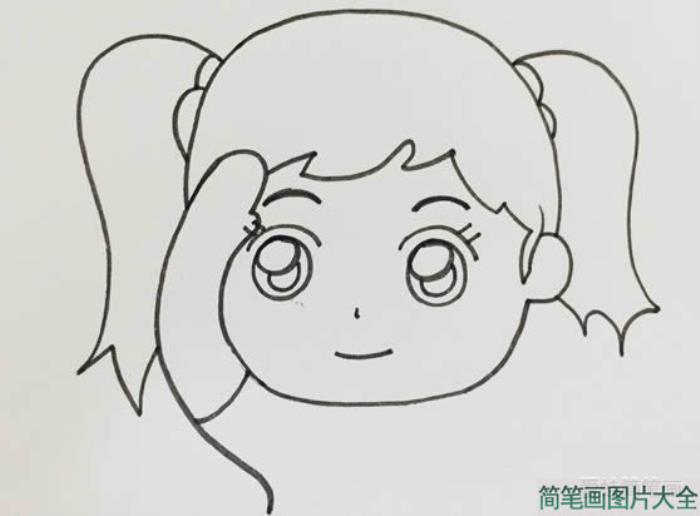 女少先队员敬礼简笔画  第2张