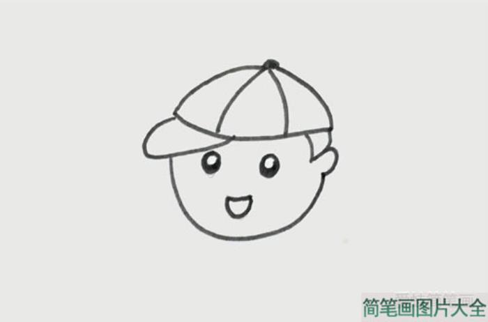 背书包的小学生简笔画