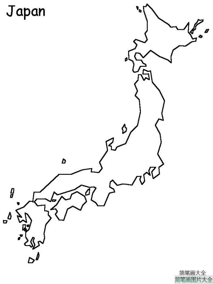 日本地图填色画  第1张