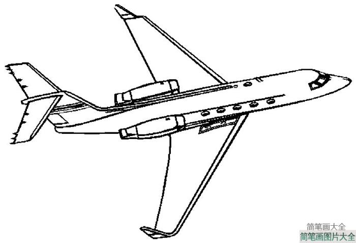 波音737飞机模型简笔画