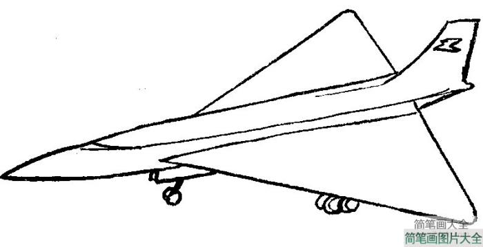 喷气式战斗机简笔画  第1张