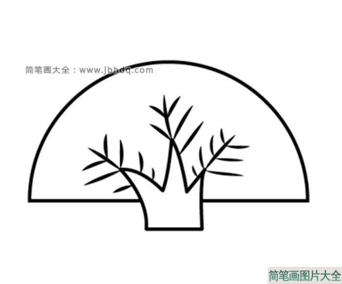 创意大树简笔画