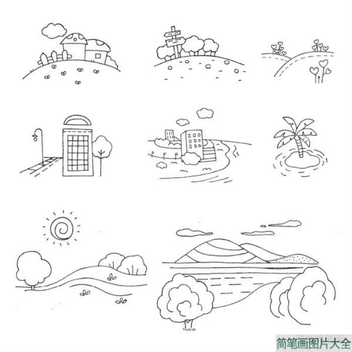 风景素描图片  第2张