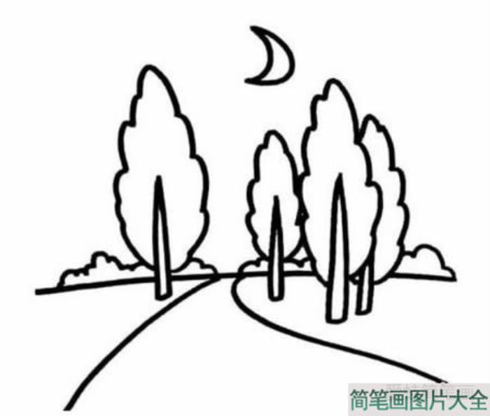 山水风景简笔画图片大全  第3张