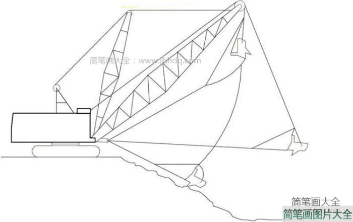 关于吊车的简笔画