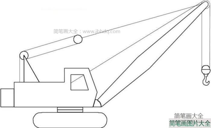 关于吊车的简笔画  第2张