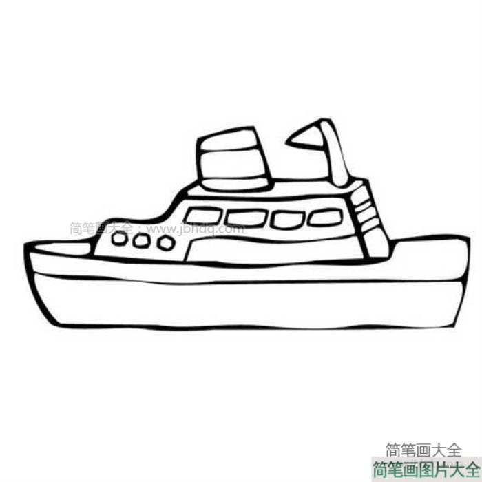 小游艇简笔画