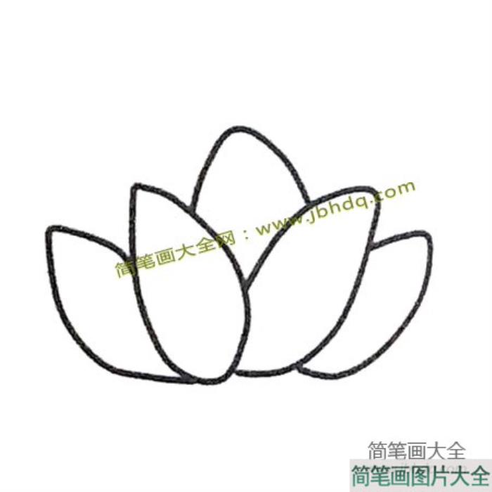 6张漂亮的荷花简笔画图片  第6张