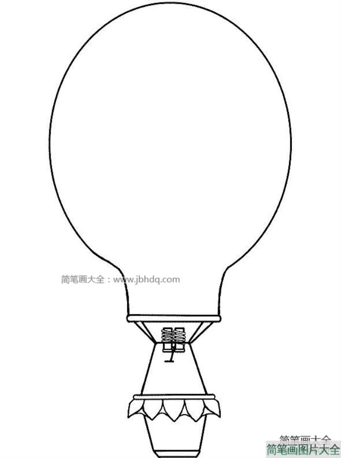 热气球简笔画图片  第2张