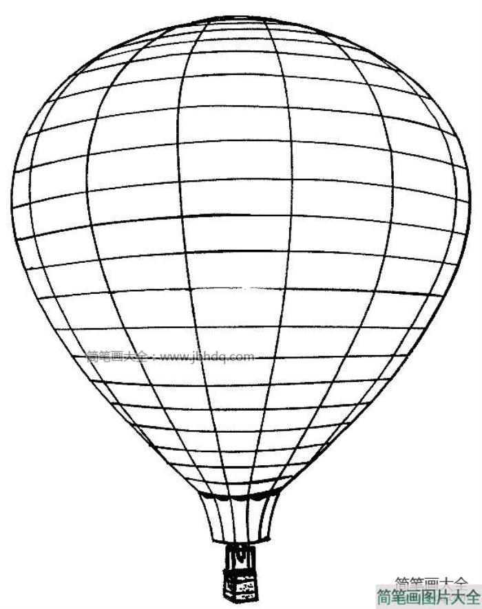 热气球简笔画图片  第3张