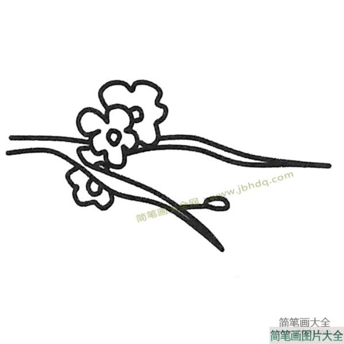 儿童简笔画大全_梅花简笔画图片大全