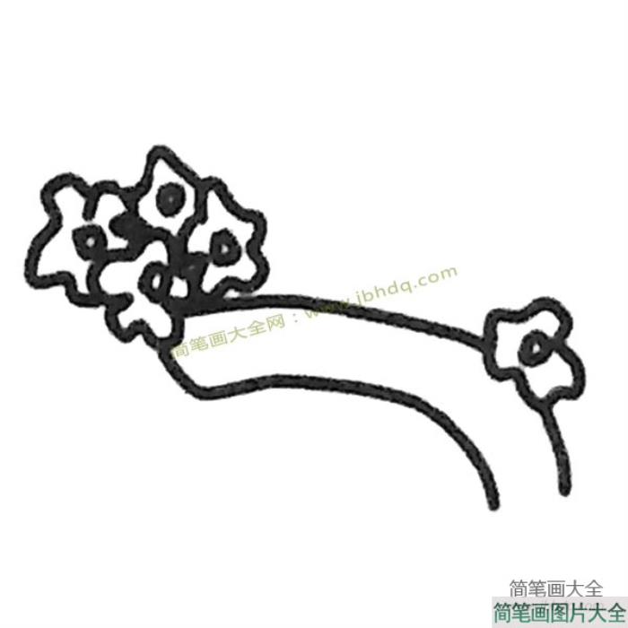 儿童简笔画大全_梅花简笔画教程  第2张