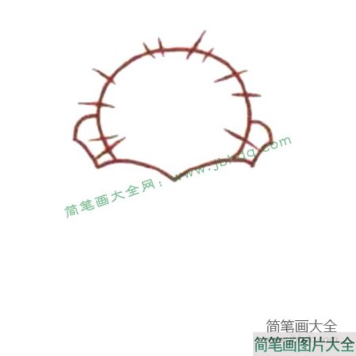 简单的Q版仙人球简笔画教程  第2张