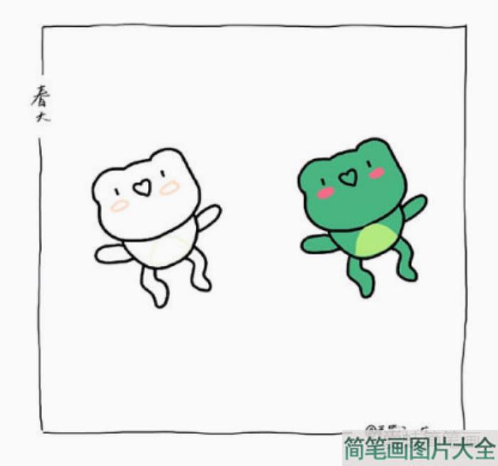 青蛙简笔画  第1张