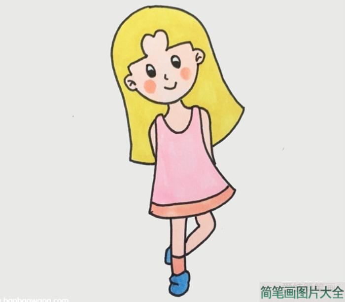 少女怎么画简单又漂亮  第4张