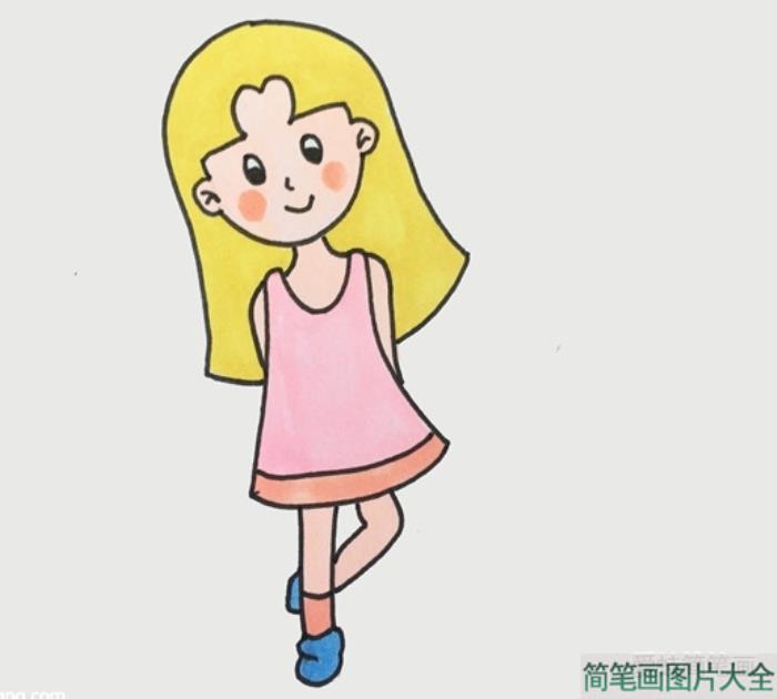 少女怎么画的简单又漂亮  第4张