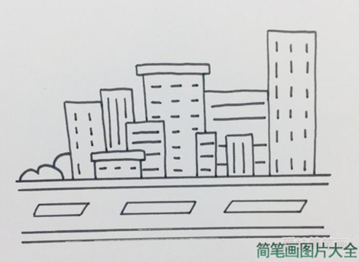 城市简笔画  第4张