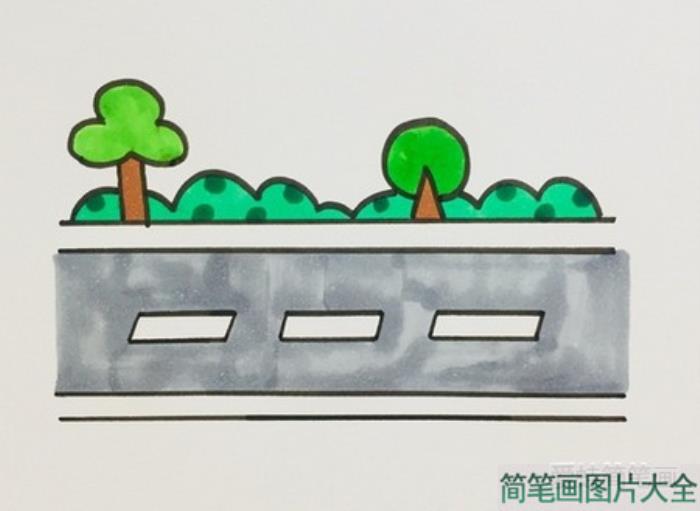 马路简笔画  第4张