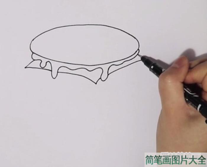 汉堡简笔画