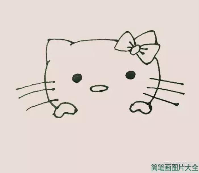 Hello_kitty简笔画  第5张