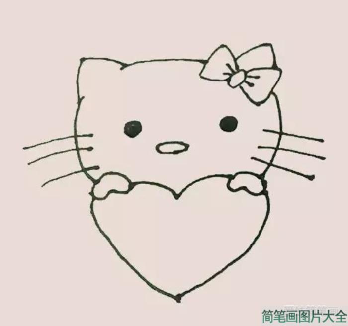 Hello_kitty简笔画  第6张