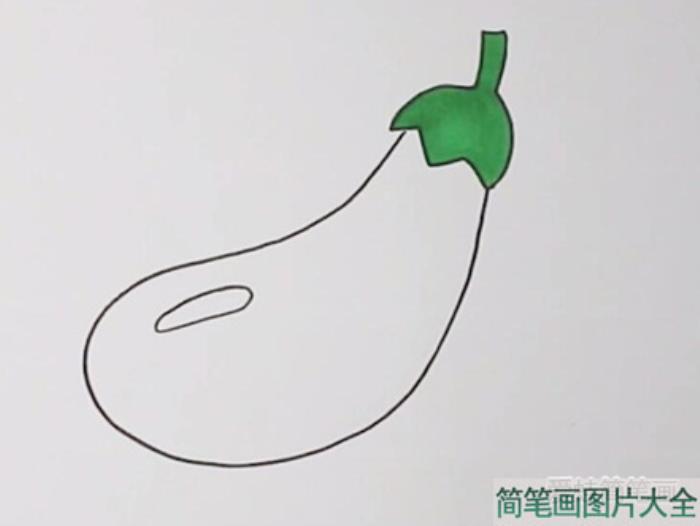 茄子简笔画  第3张