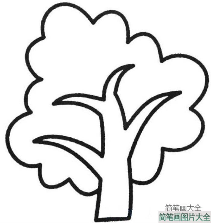 幼儿简笔画_大树简笔画  第2张