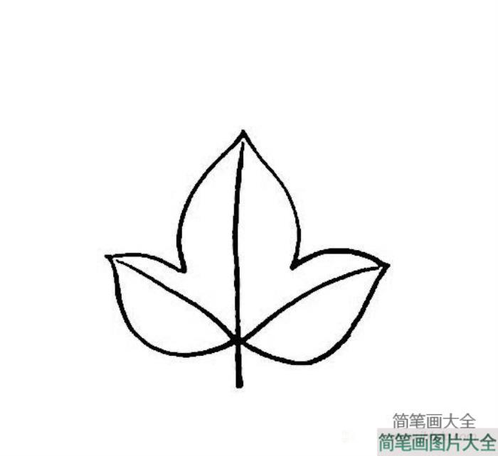 简单又漂亮DIY树叶简笔画图片  第2张