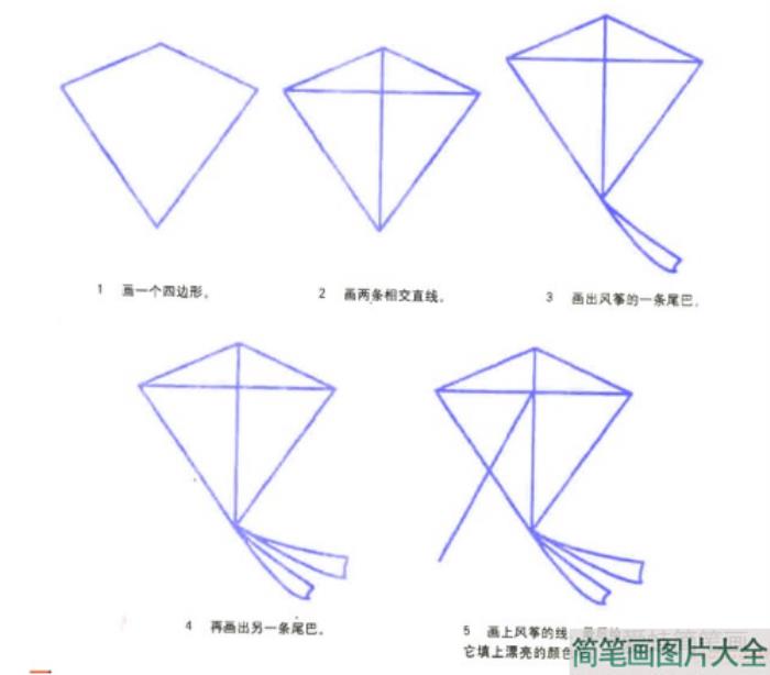 风筝简笔画