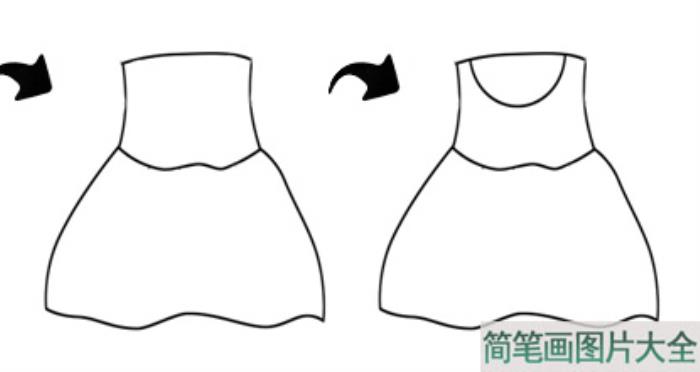 小裙子简笔画