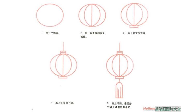 灯笼简笔画