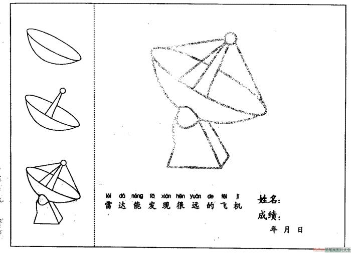 雷达简笔画  第1张