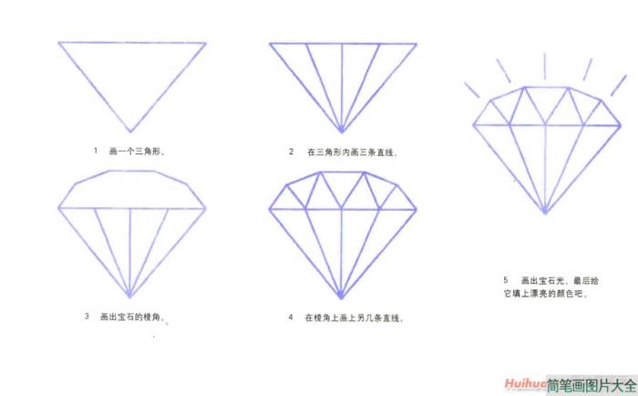 宝石简笔画  第1张