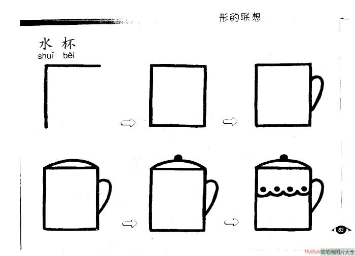 水杯简笔画