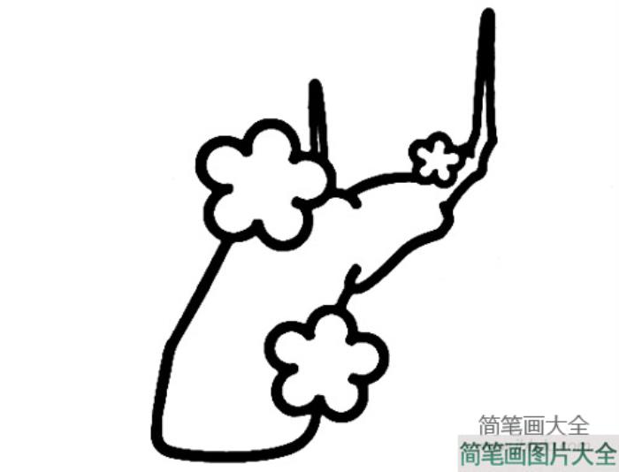 梅花简笔画画法  第2张