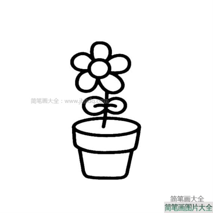 简单小盆栽简笔画  第2张