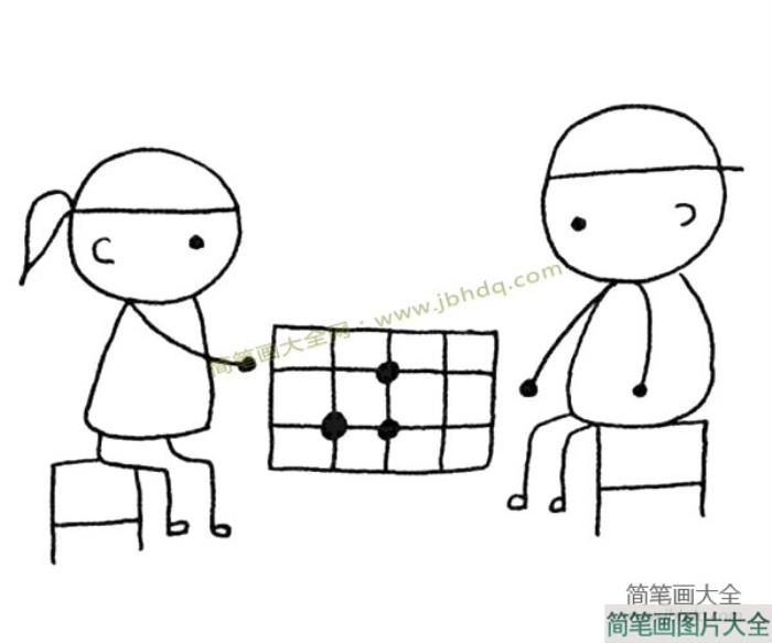 下围棋简笔画图片  第1张